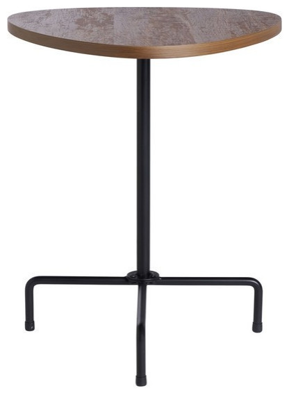 Lurki Tripod Side Table  Walnut/Black   Industrial   Side Tables And End Tables   by Rustic Home Furniture Deco  Houzz