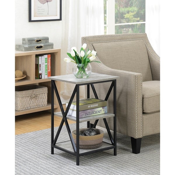 Carbon Loft Ehrlich 3 Tier End Table with Shelves