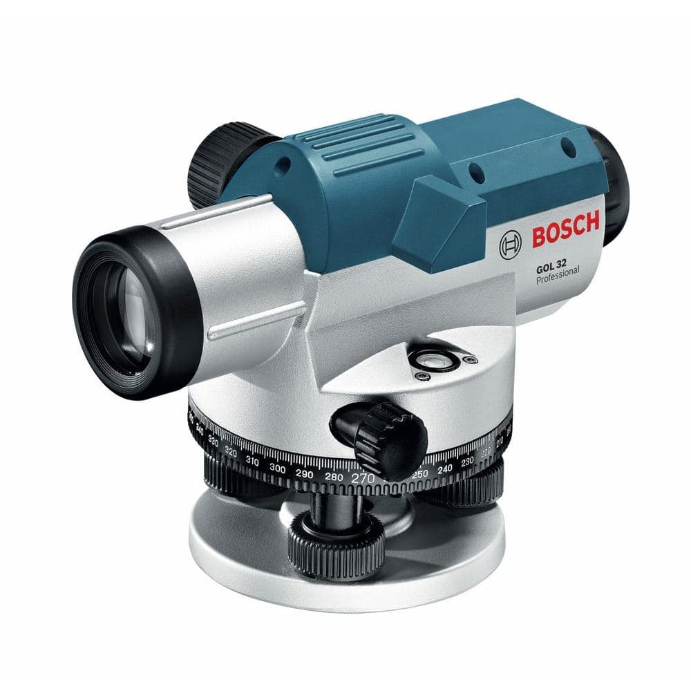 Bosch 5.6 in. Automatic Optical Level Kit with a 32x Magnification Power Lens (3 Piece) GOL 32