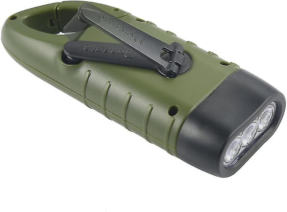 Hand Crank Solar Powered Flashlight， Emergency Rechargeable Led Flashlight， Survival Flashlight