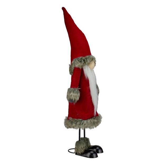 Red And White Santa Gnome Christmas Figurine