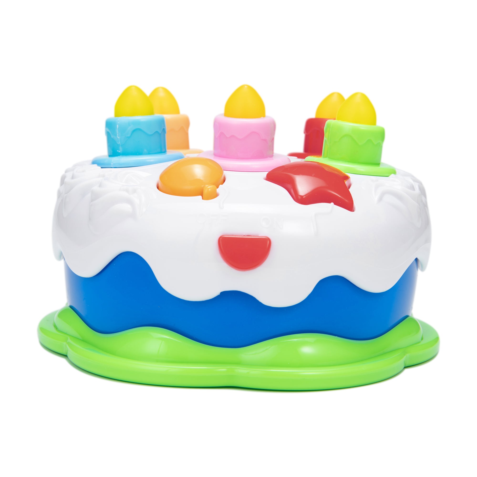 YouLoveIt Birthday Cake Pretend Play Food Toy Cake Toys Pretend Role Play Toy Happy Birthday Cake Toy Music Light Up Cake， Best Gift for Kids