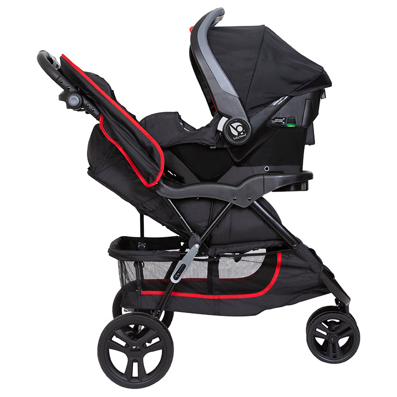 Baby Trend EZ Ride Travel System Stroller, Two Toned Mars Red