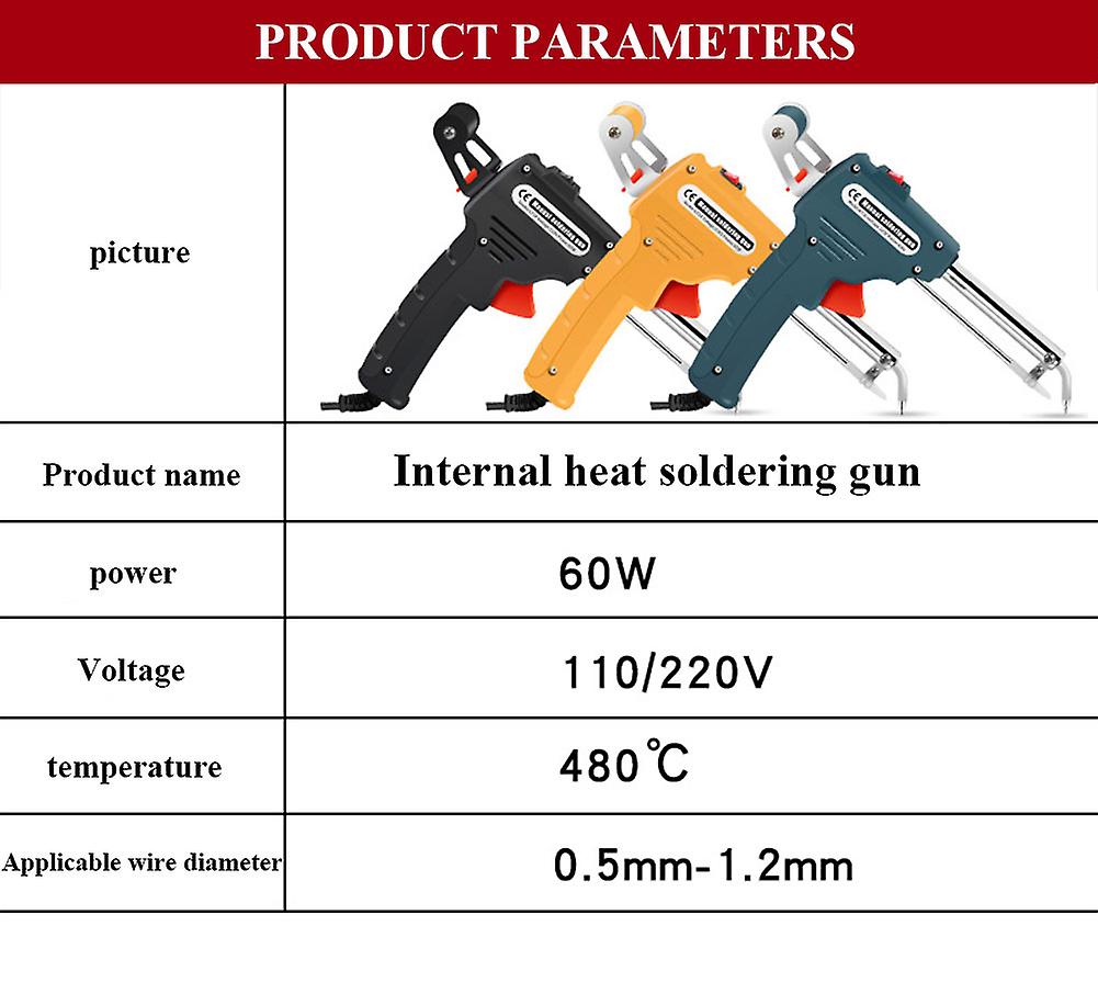 Electric Soldering Iron 110v/220v 60w Us/eu Plug Hand-held Internal Heating Automatically Send Tin Gun Welding Repair Tools