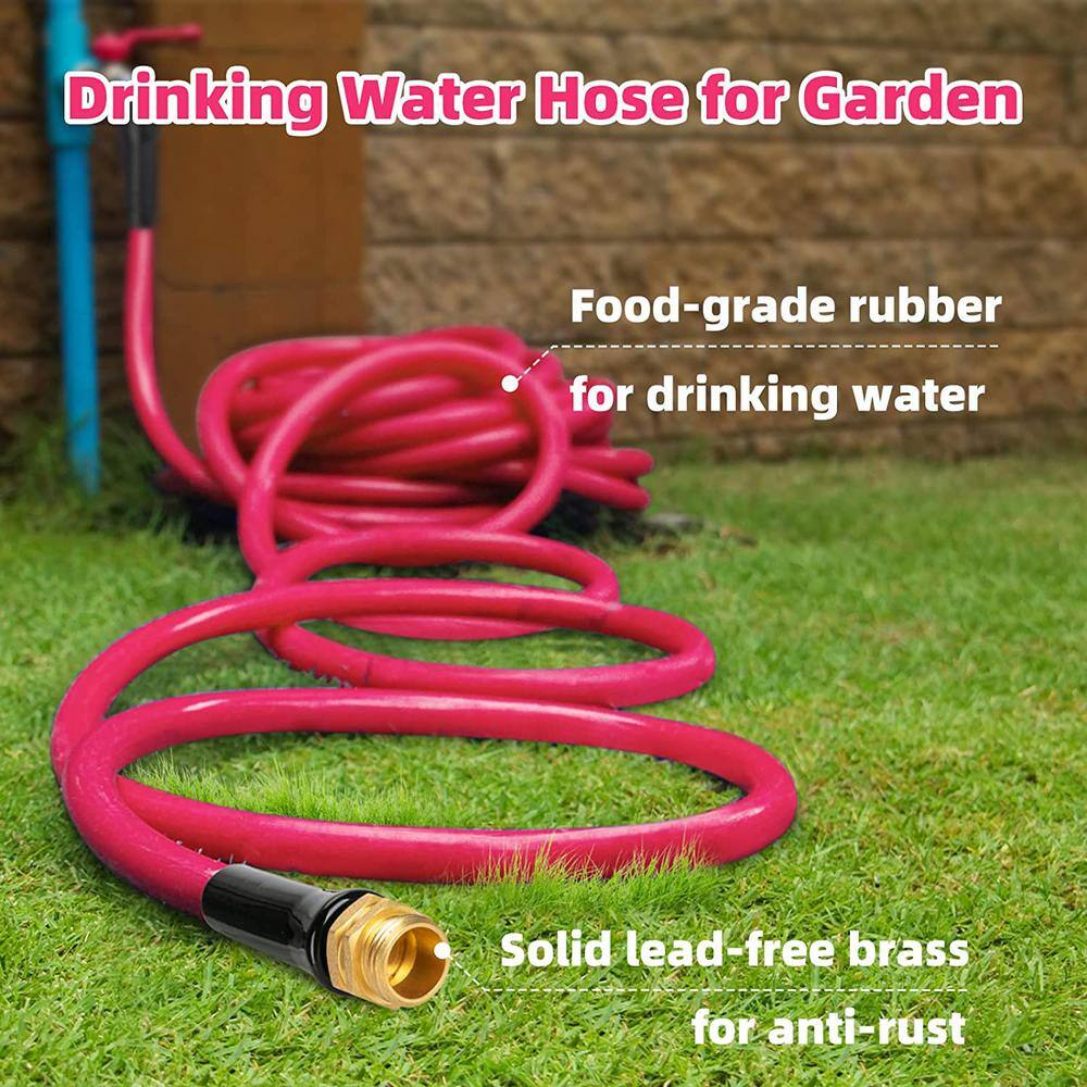 Cubilan 58 in x 10 ft. Heavy-Duty Durable Anti Kink Flexible Garden Water Hose All-Weather Lightweight Water Hose B0BM9H25VL