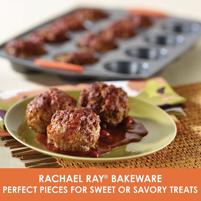 Rachael Ray? Yum-o! Bakeware Oven Lovin' Nonstick Muffin and Cupcake Pan， 12-Cup