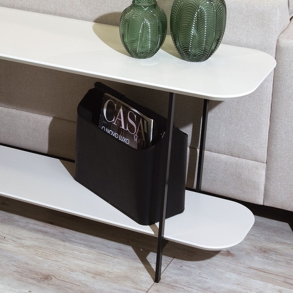 Celine 70.86 Black Wood Side Table Console