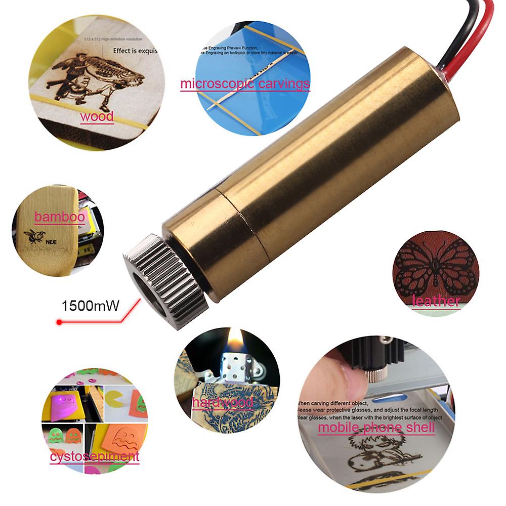 1500mw 405nm Violet Light Laser Head For Diy Carving Engraving Machine Engraver Accessory No.224302