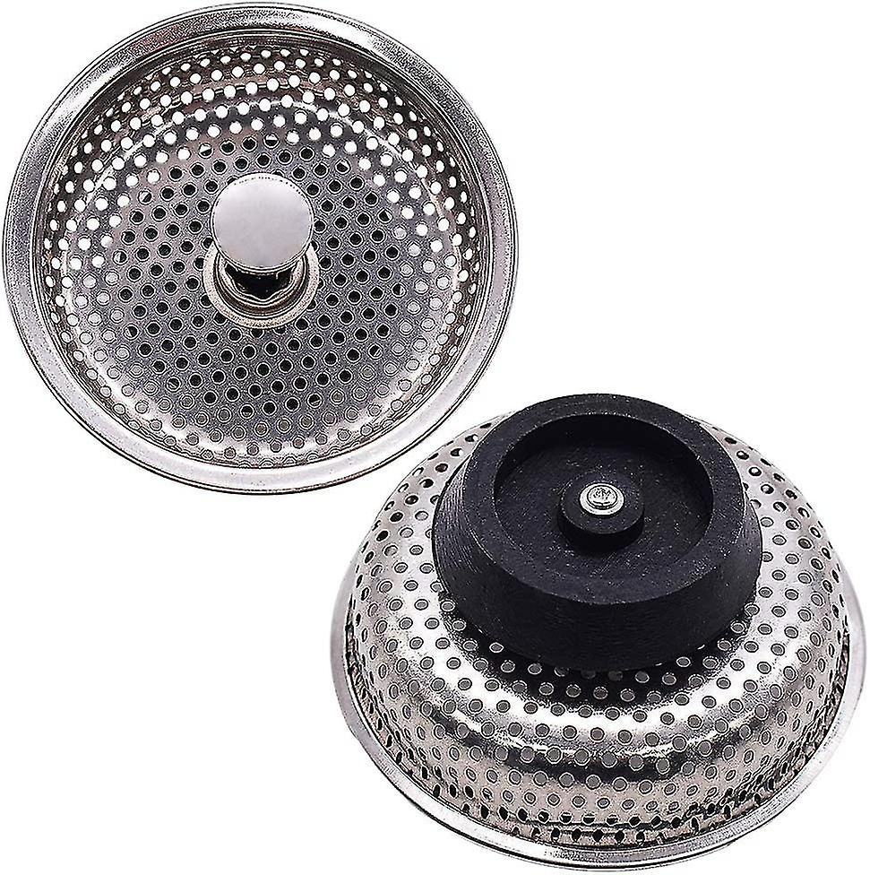 Other Sink Accessory Sink Strainer.stainless Steel Drain Plug， Sink Stopper Hole Strainer For Kitchen Sink Replacement Parts 85mm Diameter 2pcs Scroll