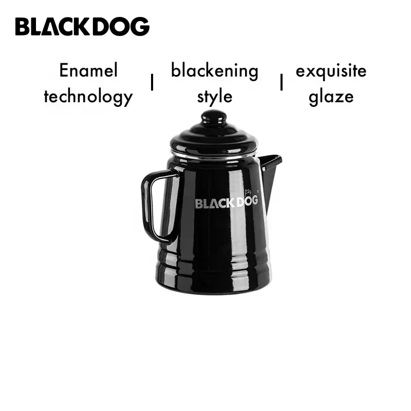 Blackdog Outdoor Camping Exquisite Tea Brewing Coffee Teapot Home Enamel Boiling Water Coffee Pot