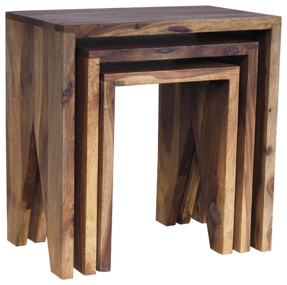 Ayra End or Side Table  Natural   Rustic   Coffee Table Sets   by Lighting New York  Houzz