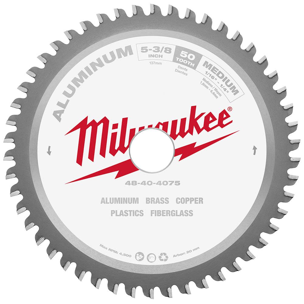 Milwaukee Non-Ferrous Metal Circular Saw Blade 48-40-4075M910 from Milwaukee