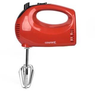 Courant 5-Speed Red Hand Mixer with 2-Sturdy Chrome Beaters MCHM1550R974