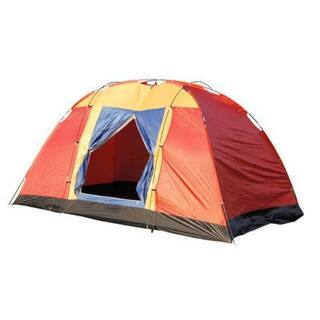 Flynama Outdoor Party Large Camping Tent for 8 Person in Red D0102HP0BEV-E