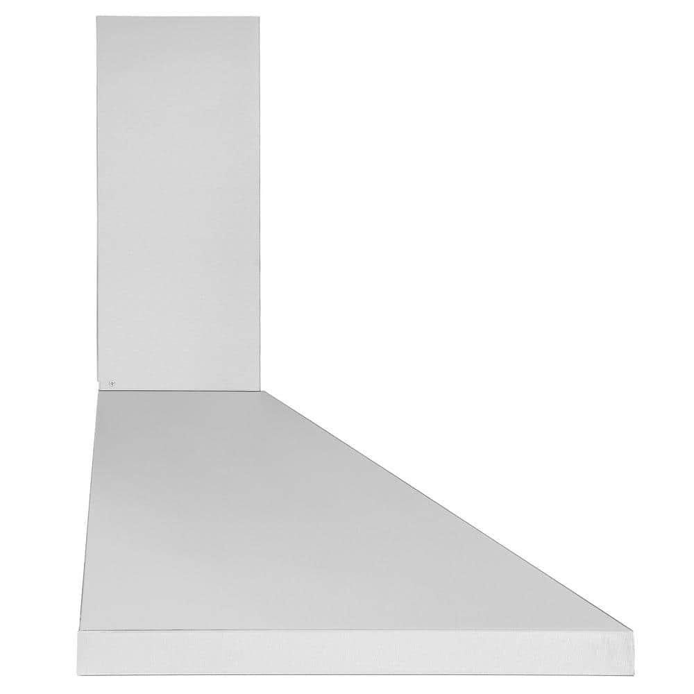 Ancona 30 in 600 CFM Convertible Wall Mount Pyramid Range Hood with LED Lights in Stainless Steel