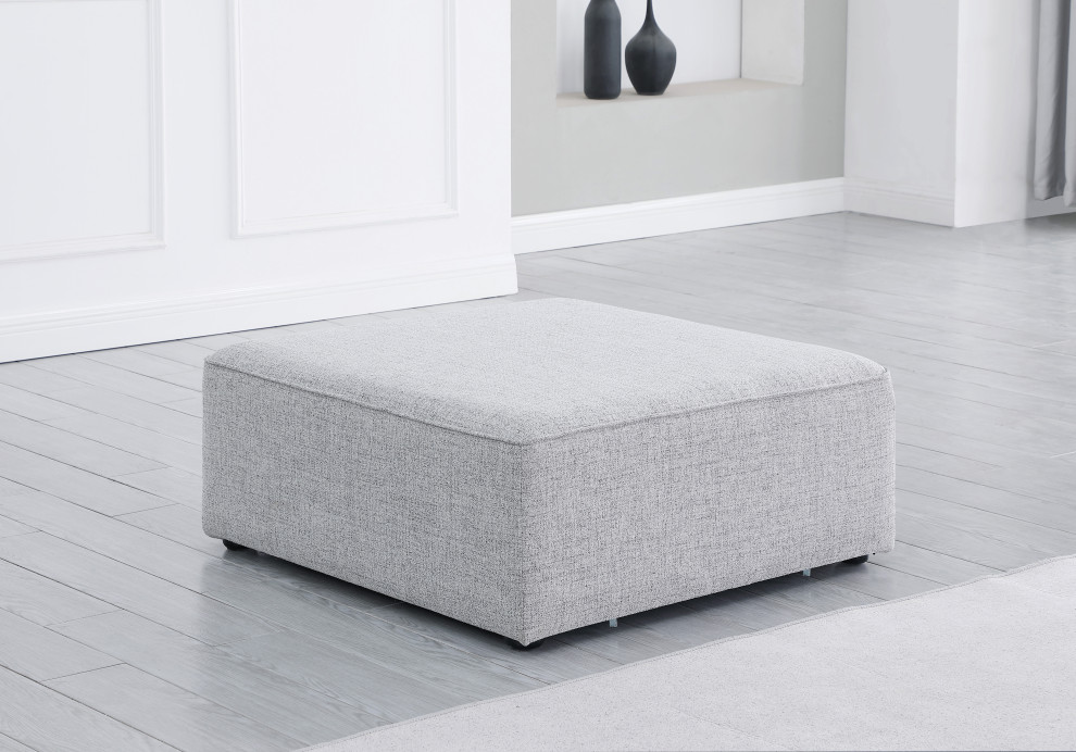 Cube Upholstered Modular Component   Transitional   Footstools And Ottomans   by Meridian Furniture  Houzz