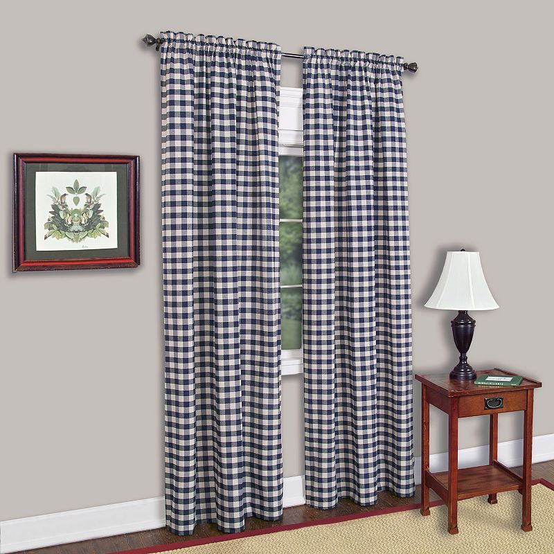 Buffalo Check 1-Panel Window Curtain