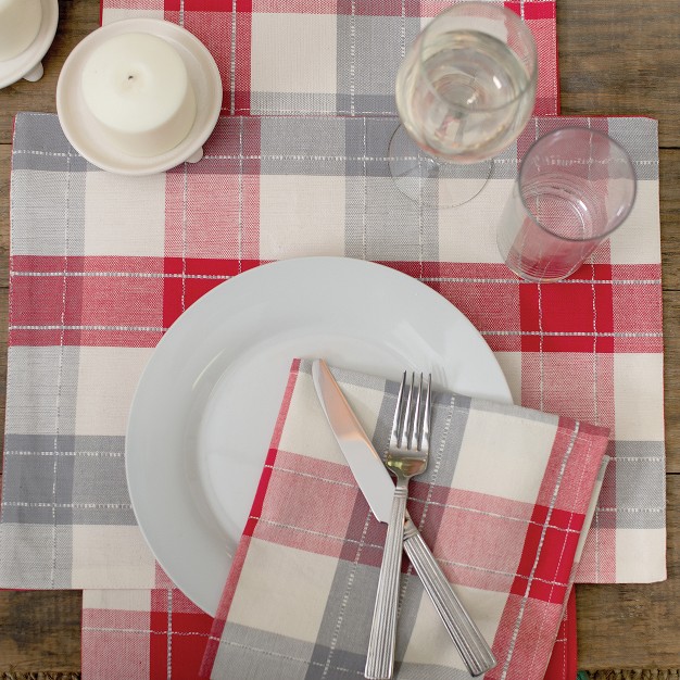 X 72 quot Nordic Plaid Table Runner