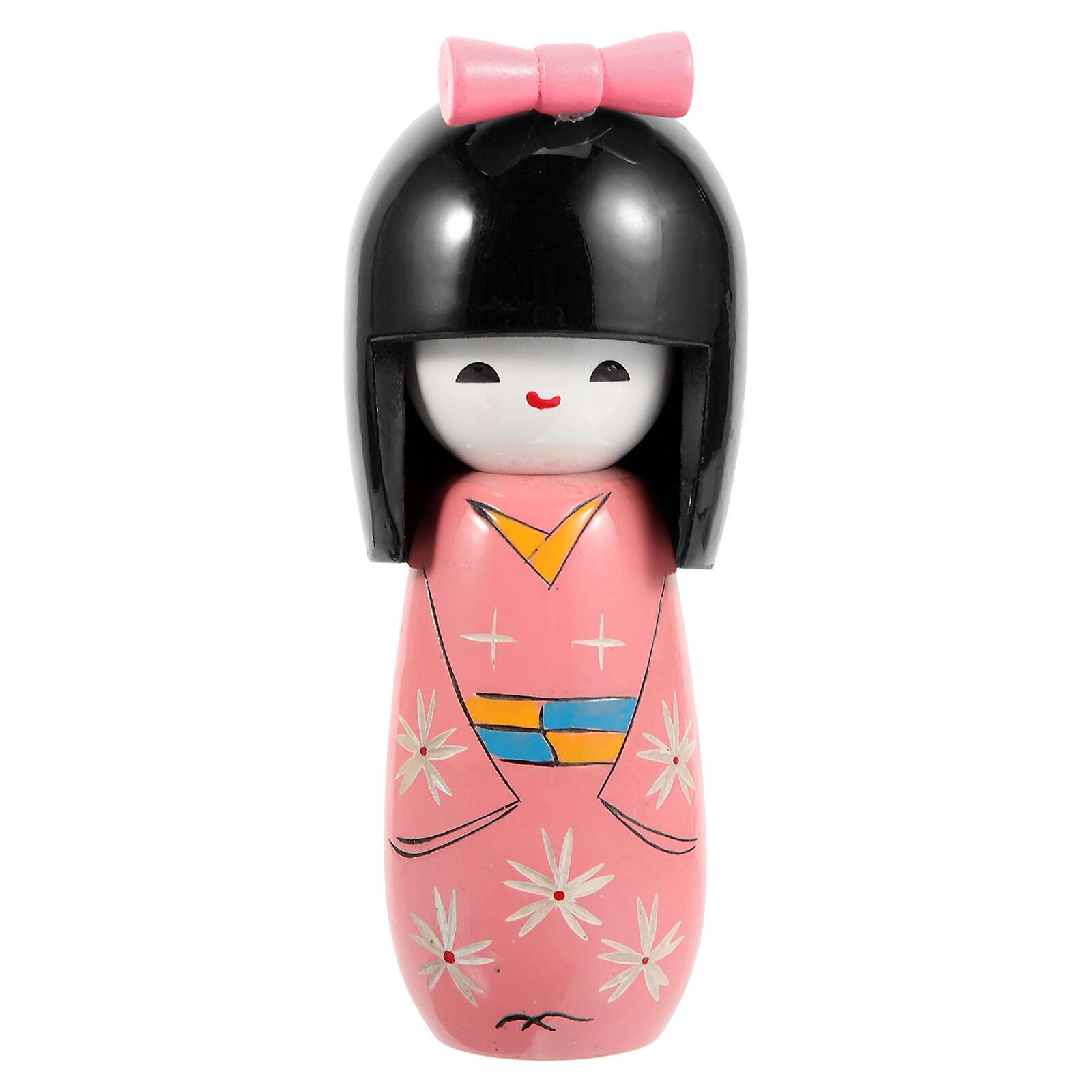 Japanese Kimono Doll Japanese Wood Kimono Doll Collectible Figurine For Restaurant Home