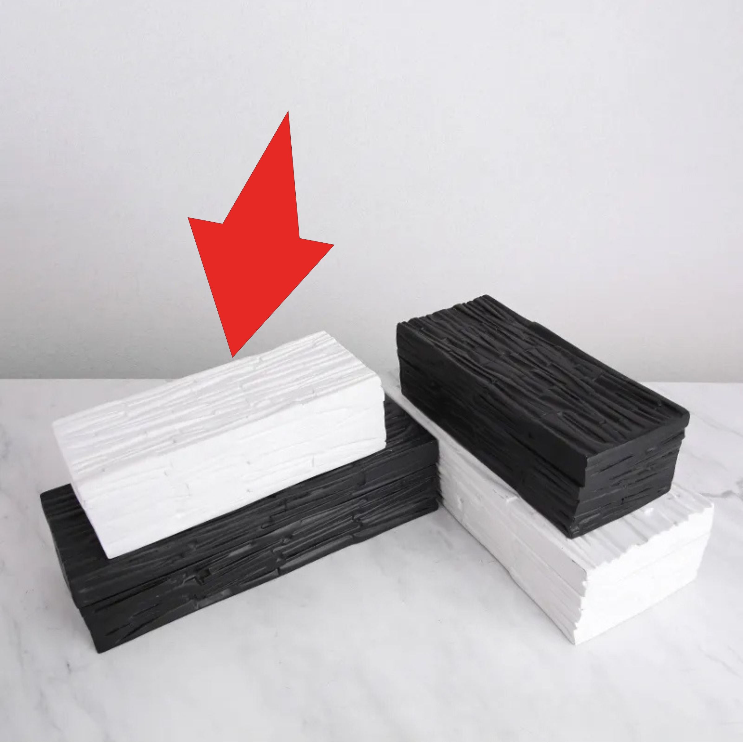 White Resin Decorative Box-B Fc-Sz2022B