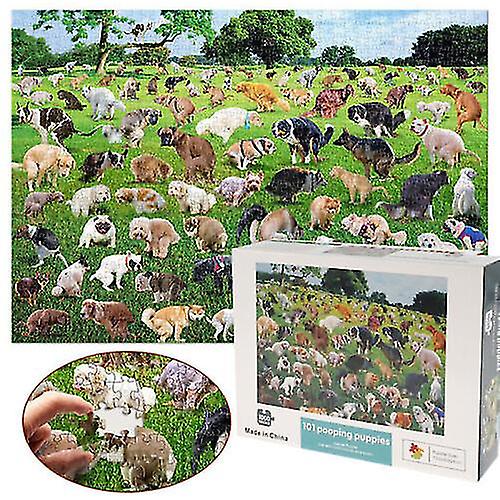 1000 Piece Puzzle 101 Puppy Dog Puzzle Adult Stress Reduction Puzzle Set