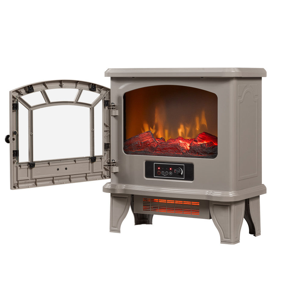 Duraflame® Infrared Quartz Electric Fireplace Stove Heater, Cream