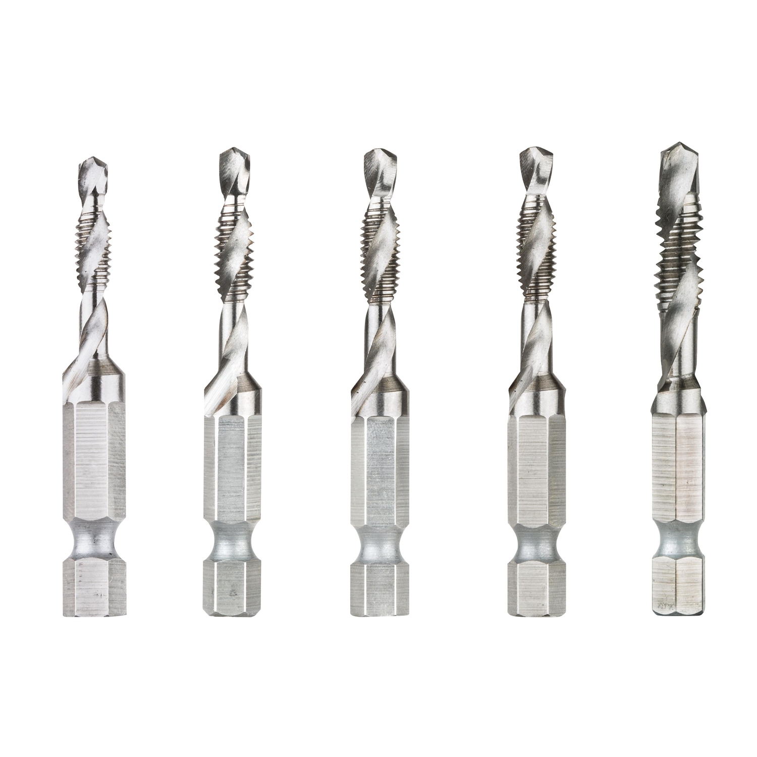 DW Steel SAE Drill and Tap Bit Set 5 pc