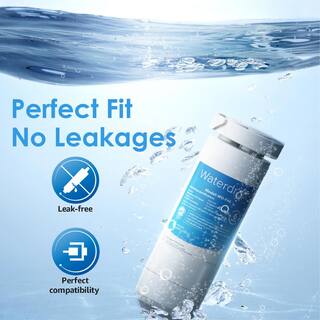 Waterdrop WD-XWF Refrigerator Water Filter Replacement for GE XWF (WR17X30702) NSF 42 Certified 3 Filters (Package may vary) B-WD-F48-3