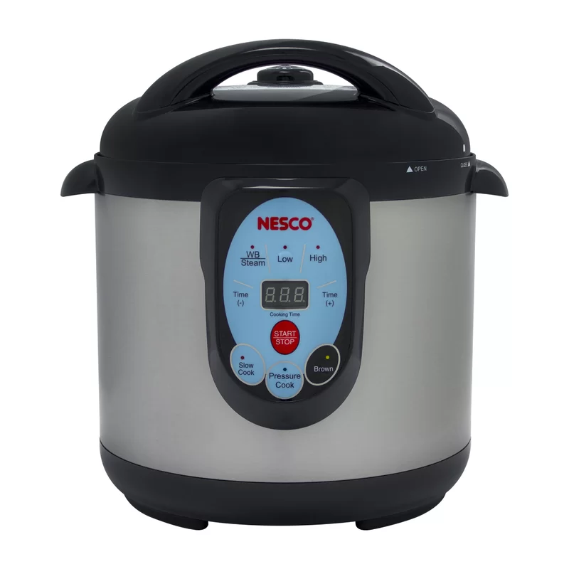 NESCO NPC-9 Smart Electric Pressure Cooker and Canner， 9.5 Quart， Stainless Steel