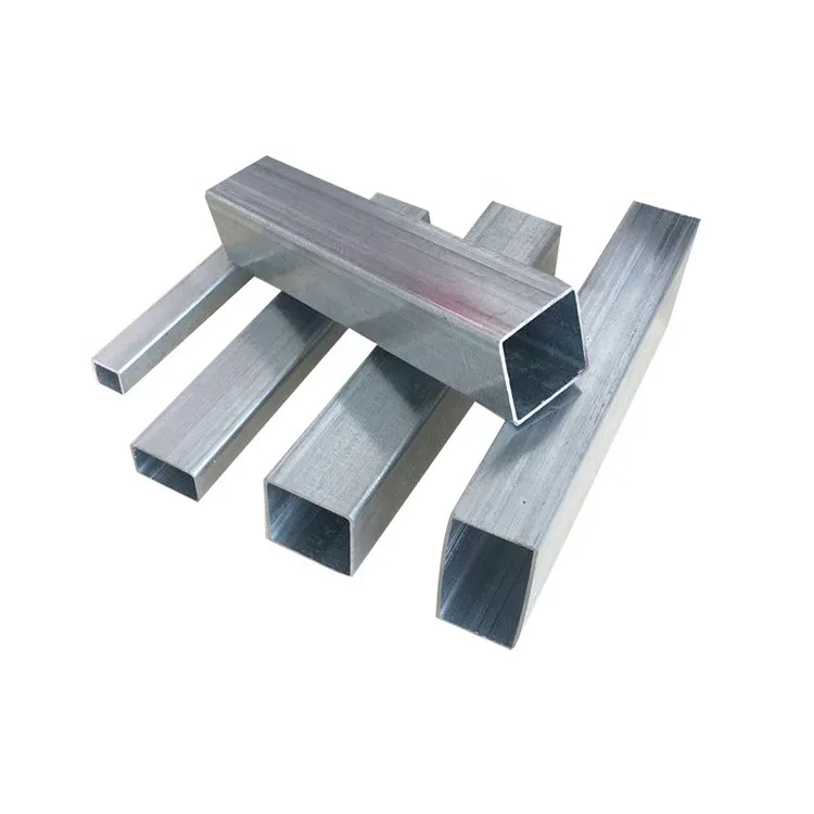 Galvanized Steel Square Tube Hollow Steel Metal Tube Pipe Factory Rectangular Pipe Customized Hot Dipped Hot Rolled Fence Post