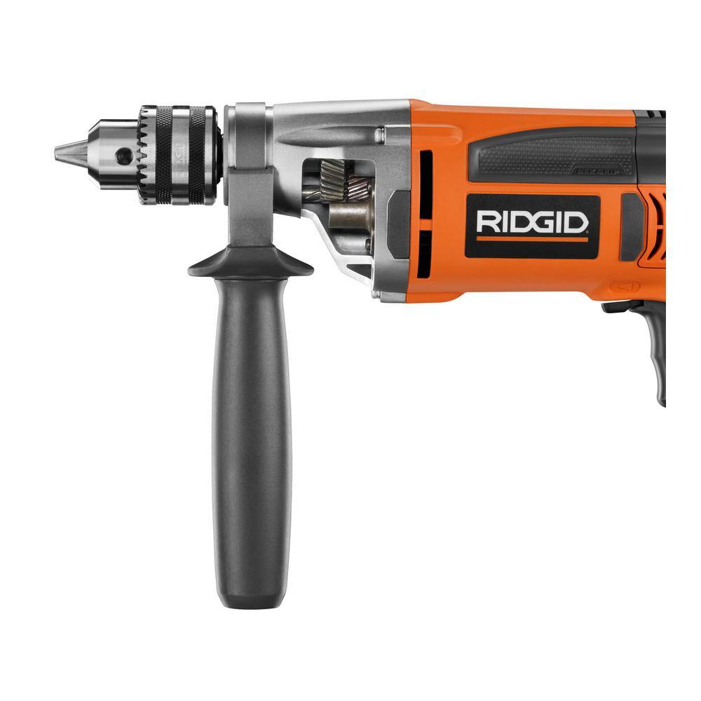 RIDGID 8 Amp Corded 12 in. Heavy-Duty Variable Speed Reversible Drill R71111