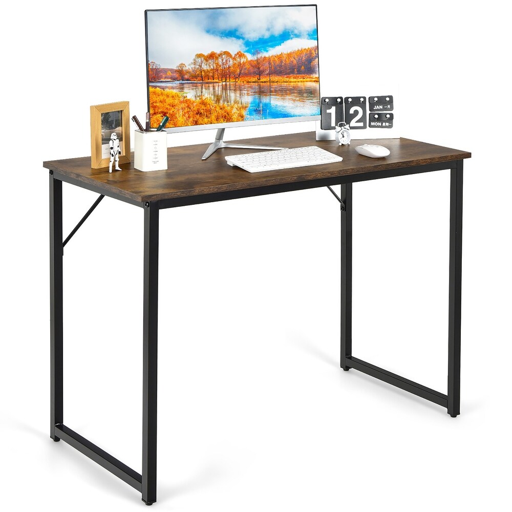 Costway Computer Desk Writing Workstation Study Laptop Table Home