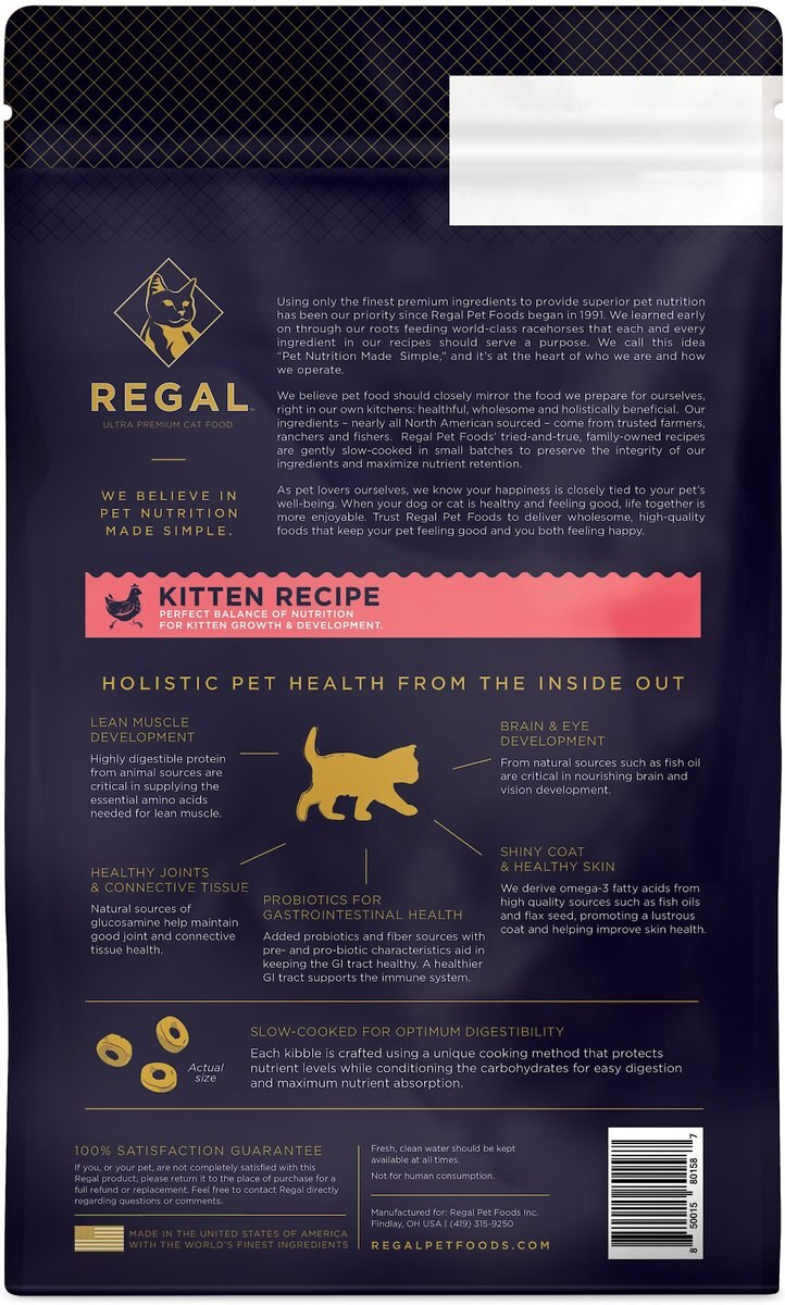 Regal Pet Foods Kitten Recipe Dry Cat Food