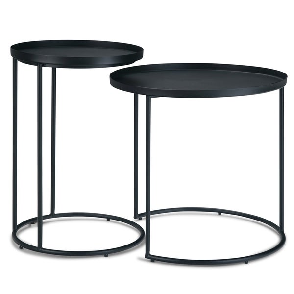 WYNDENHALL Lipton Metal Nesting 2 Pc Table - 23.7