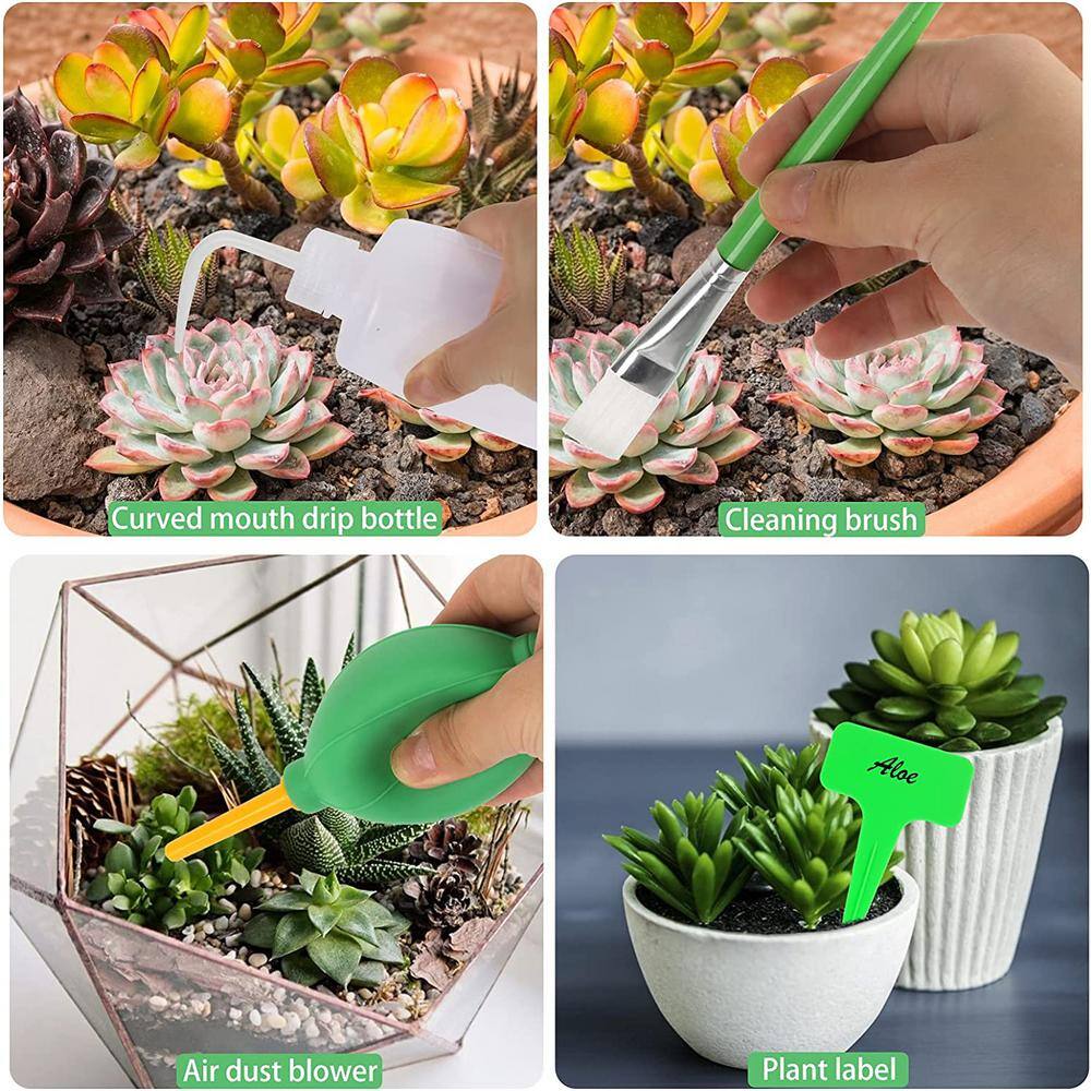 24-Piece Garden Tool Set Mini Succulent Hand Tools Garden Flower Plant Transplanting Tool Set B094Y5YZC1