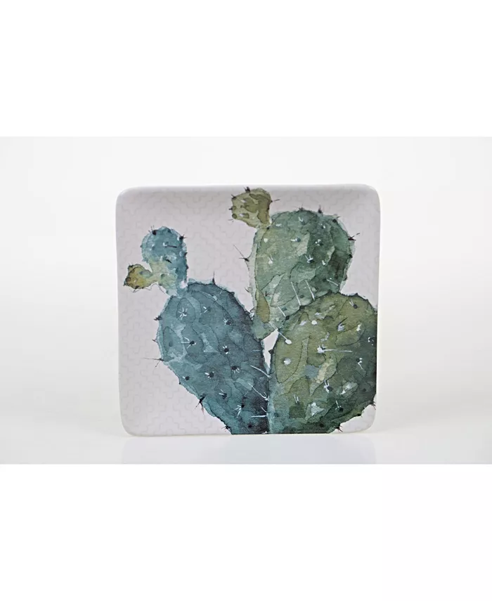 Certified International Cactus Verde 4-Pc. Square Dinner Plate