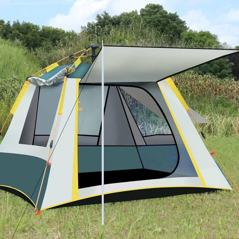 High Quality Instant Pop Up Canvas Tents Outdoor Beach Hiking Waterproof Sunshade Camping Tents