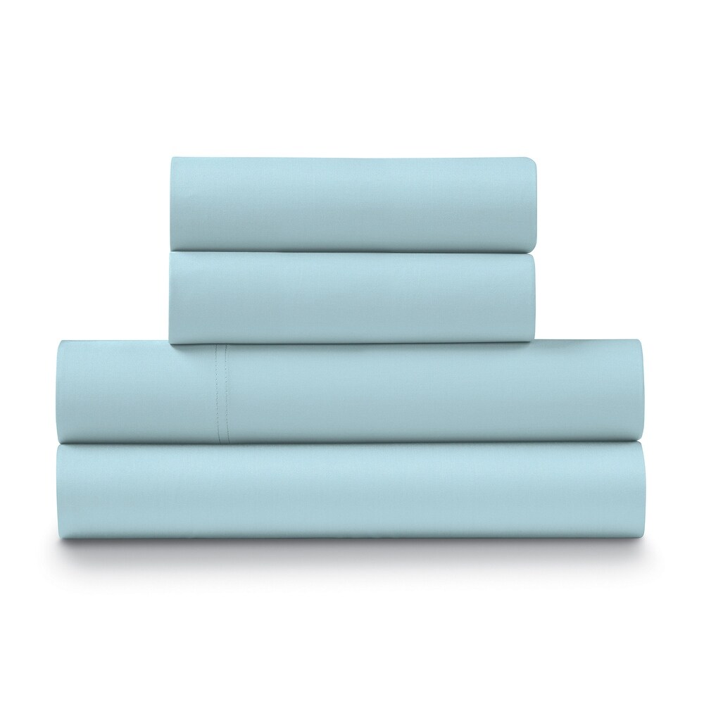 100% Cotton Percale Cool and Crisp Deep Pocket Sheet Set