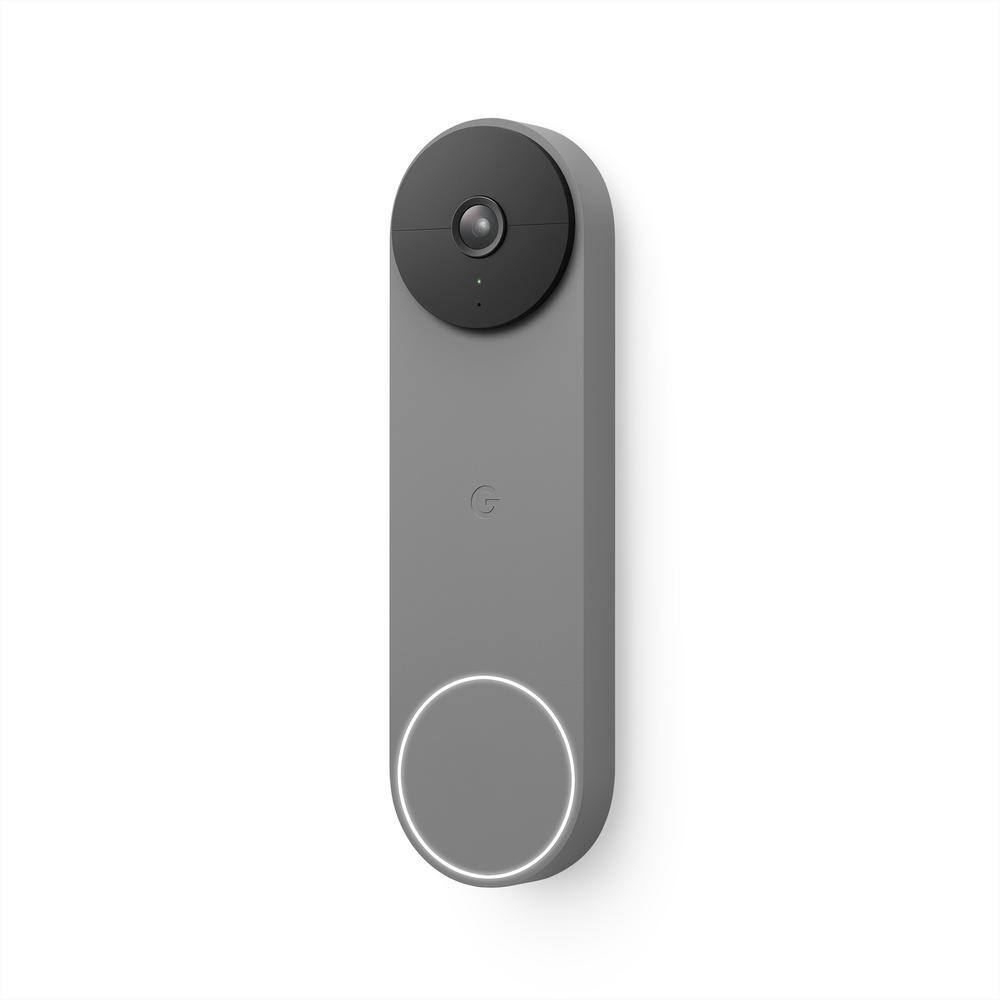 Google Nest Doorbell (Battery) - Smart Wi-Fi Video Doorbell Camera - Ash GA02076-US