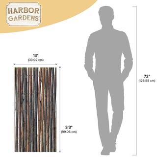 Harbor Gardens 13 ft. L x 3 ft. 3 ft. H Decorative Garden Willow Wood Fencing R648HG