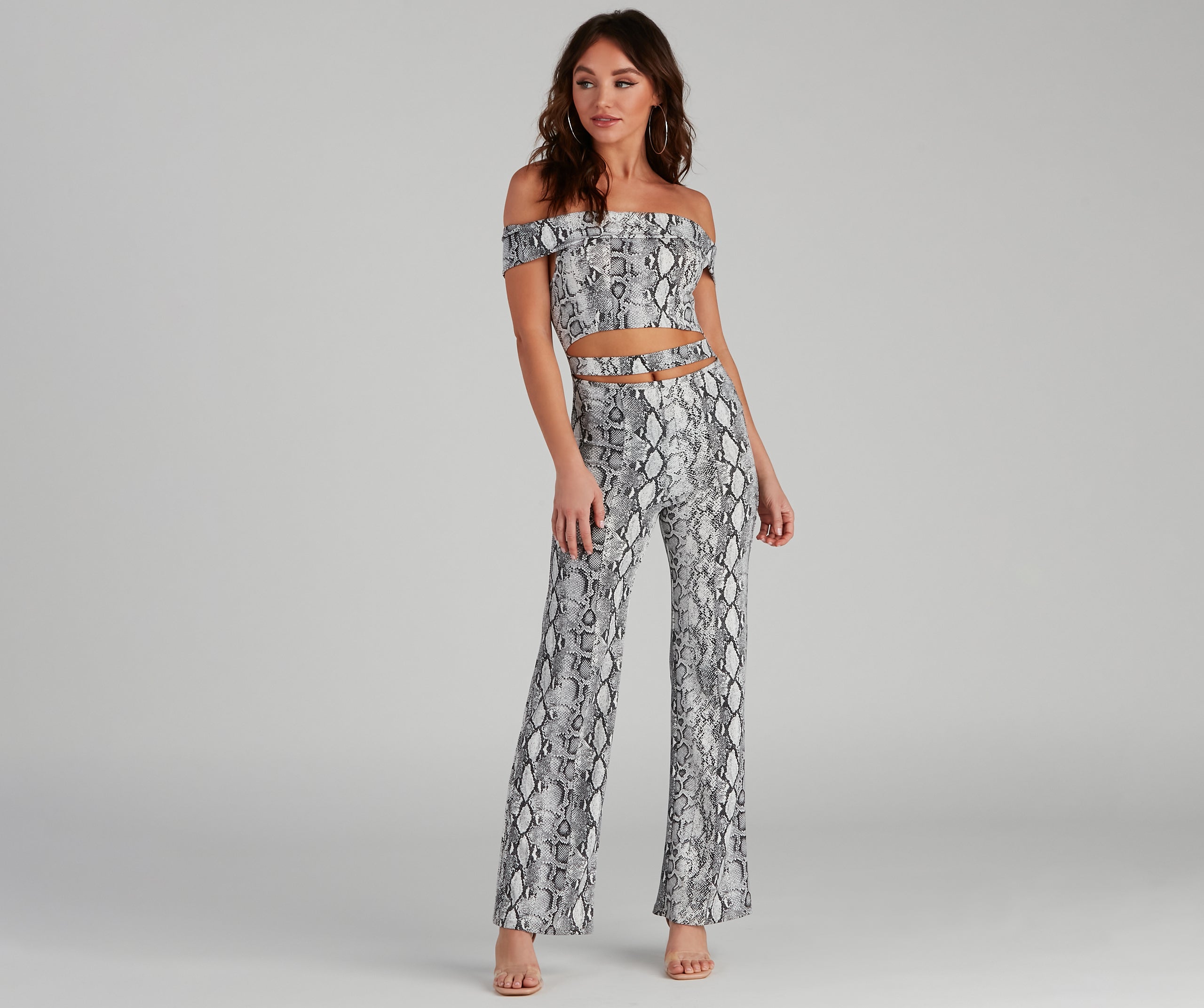 Major Impression Cutout Snake Jumpsuit