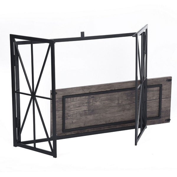 Modern Farmhouse Metal X Entry Table Console Table