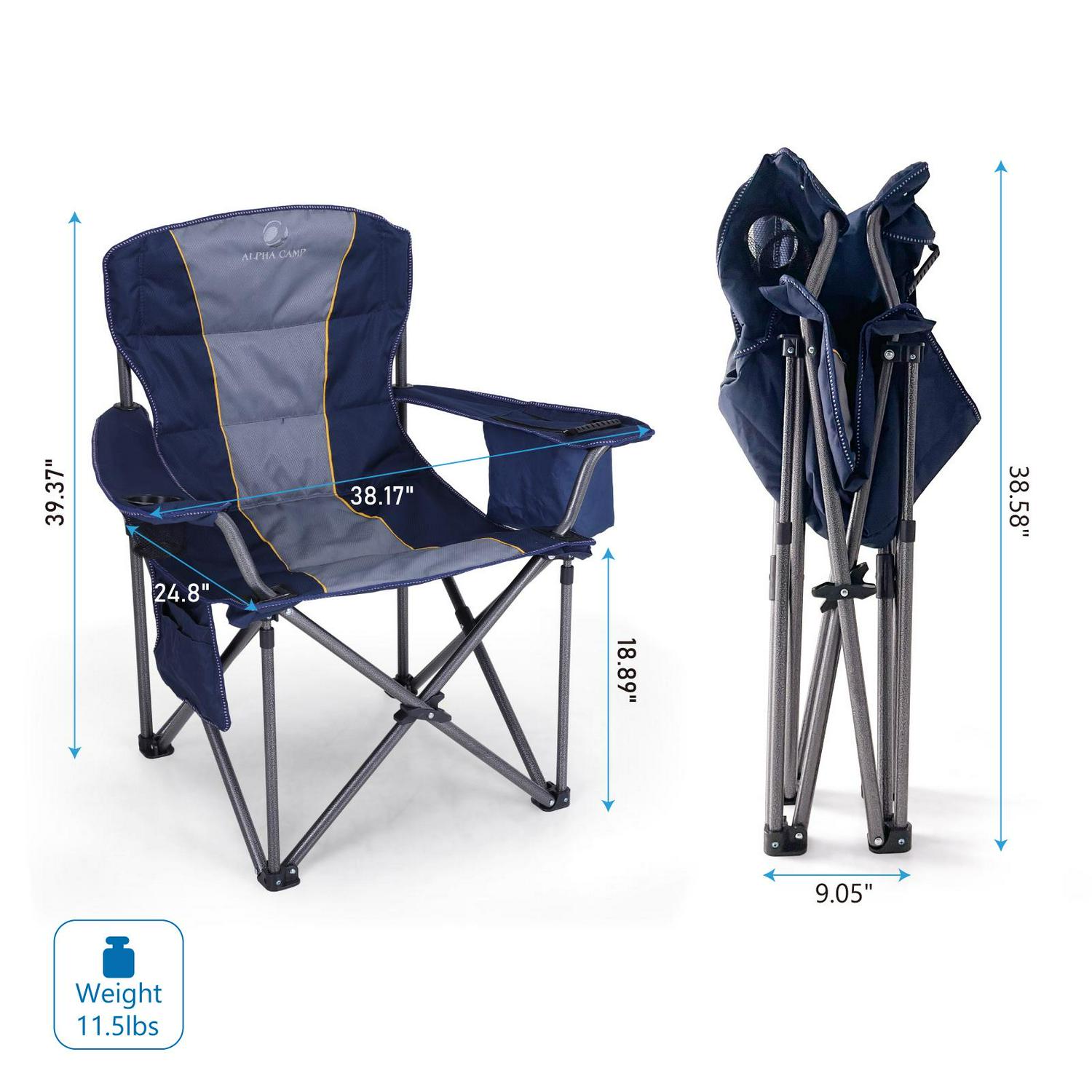 MF Studio Camping Chair， Blue