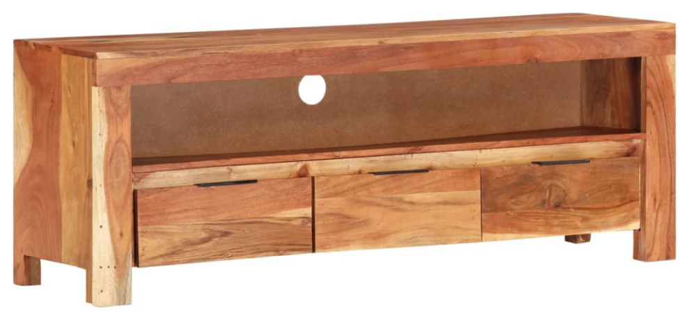 vidaXL TV Stand TV Console Sideboard TV with Drawer Unit Media Unit Mango Wood   Rustic   Entertainment Centers And Tv Stands   by vidaXL LLC  Houzz