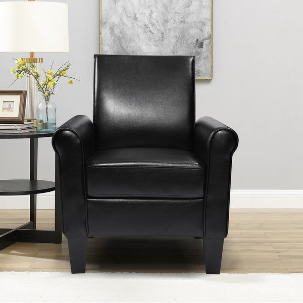 Modern PU leather Accent Chairs Armchair for Reading， Living Room