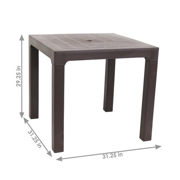 Plastic Outdoor Patio Dining Table