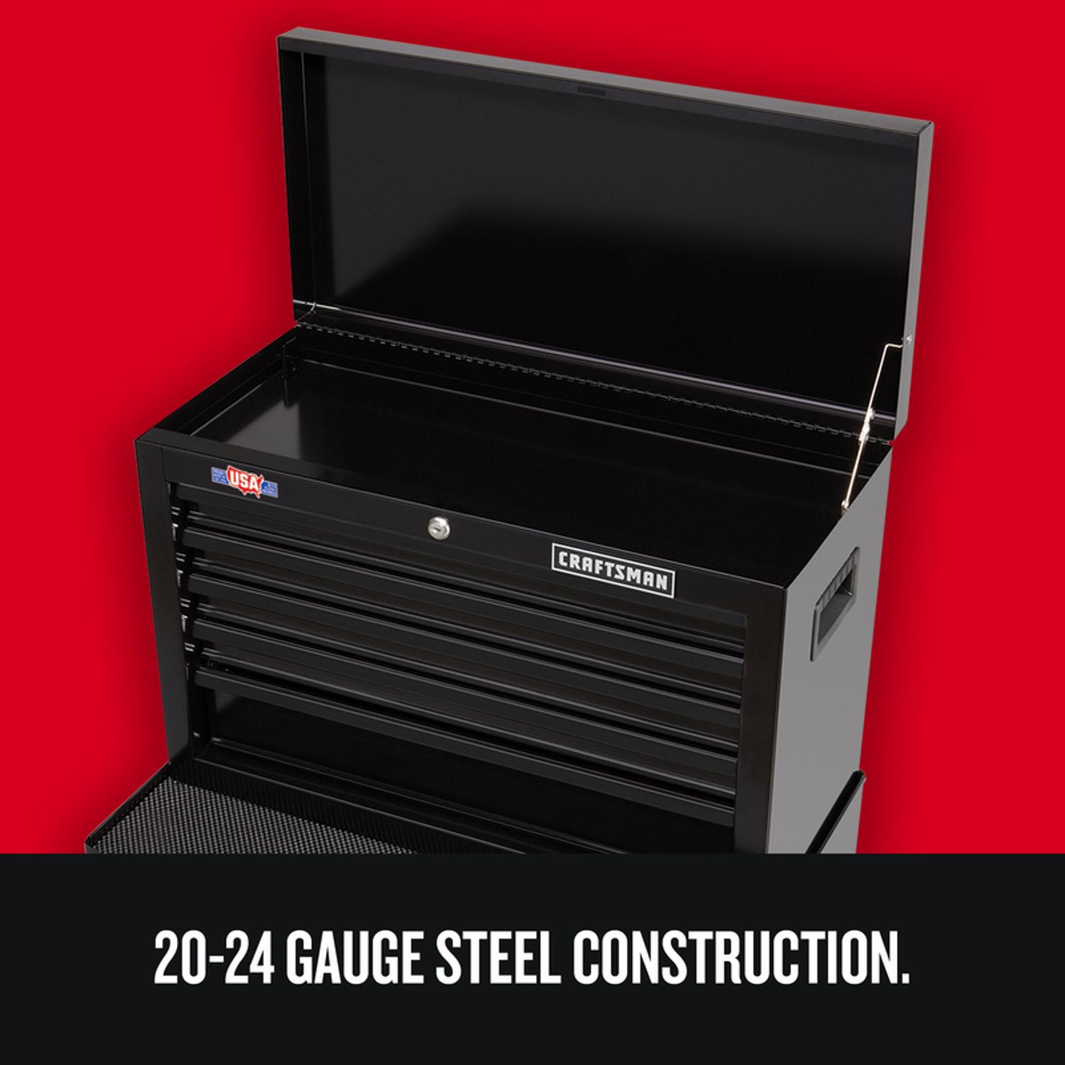 Craftsman 26 in. 4 drawer Steel Tool Chest 15.25 in. H X 12 in. D