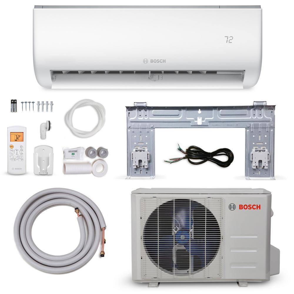 Bosch Gen 2 Climate 5000 ENERGY STAR 9000 BTU 0.75-Ton Ductless Mini Split Air Conditioner with Heat Pump 230-Volt60 Hz 8733954419