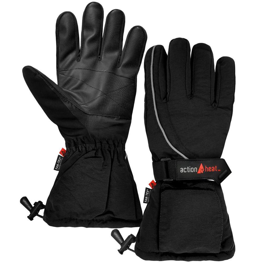 ACTIONHEAT Men's Black AA Battery Heated Gloves AH-GV-AA-01-M