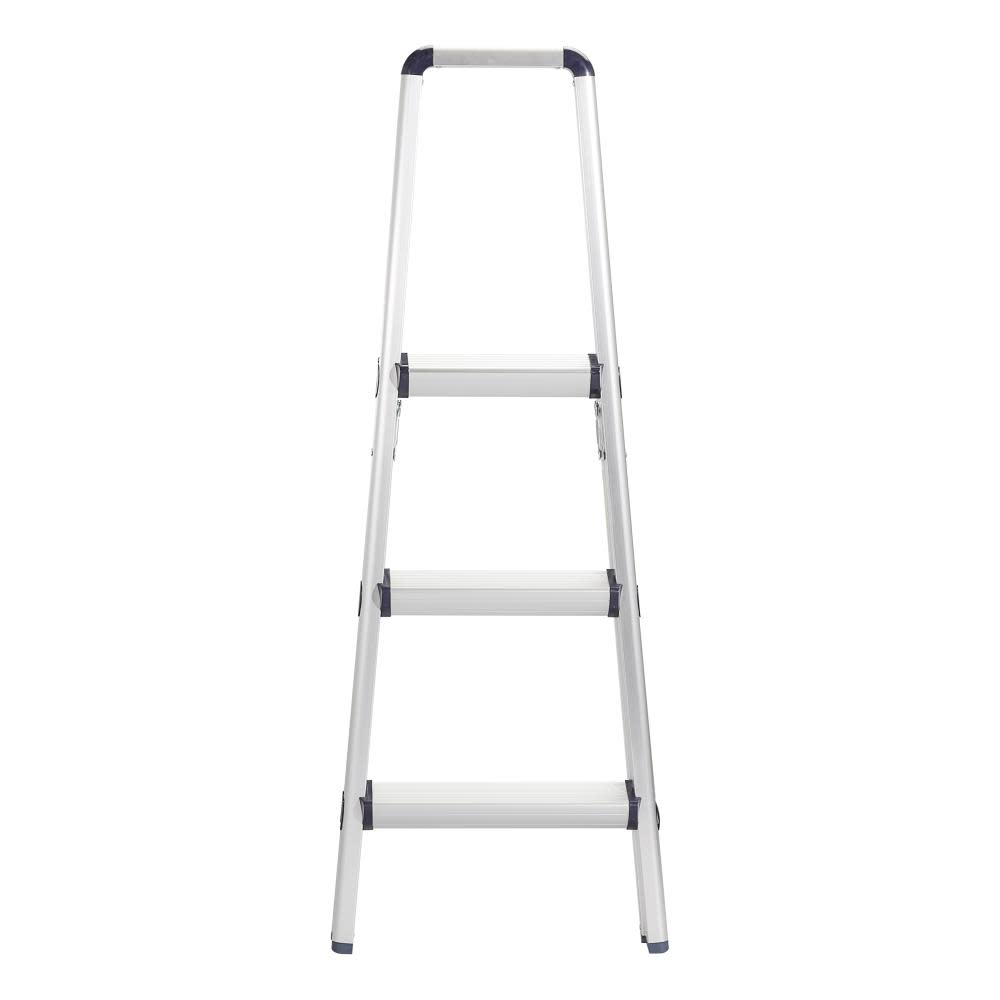 3-Step 225-lb Load Capacity Silver Aluminum Step Stool